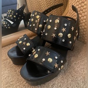 Star-Studded Platform Heels